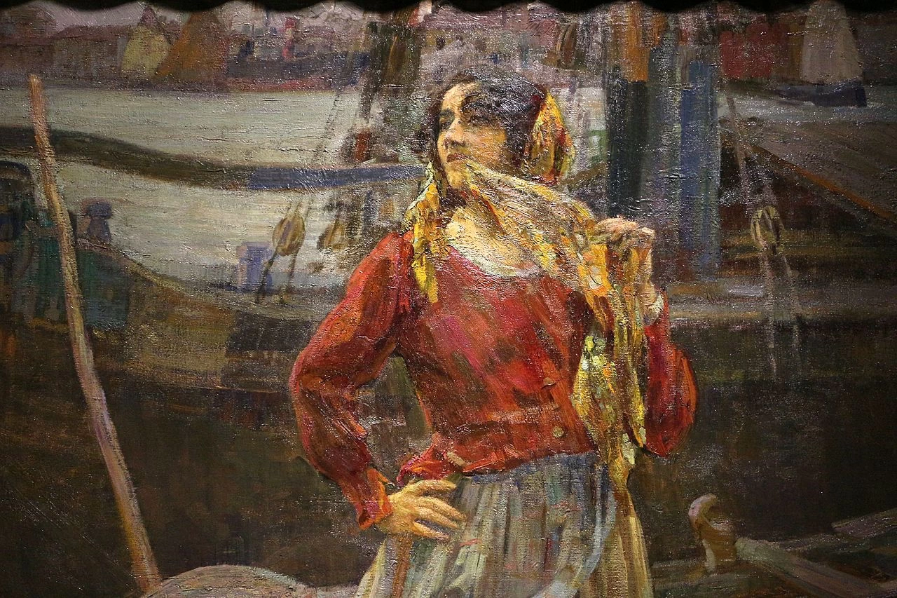 La gelosa, 1930 - Museo di Capodimonte, Napoli, dettaglio